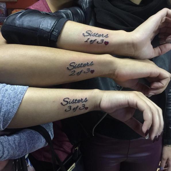 special sister bond tattoo