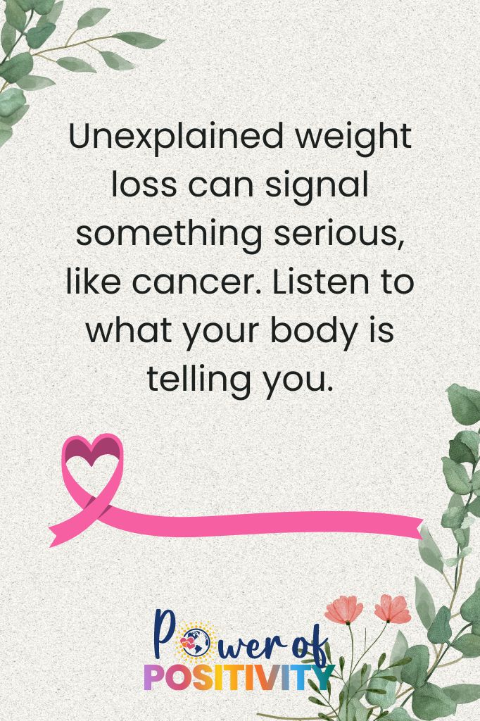 weight loss cancer signs