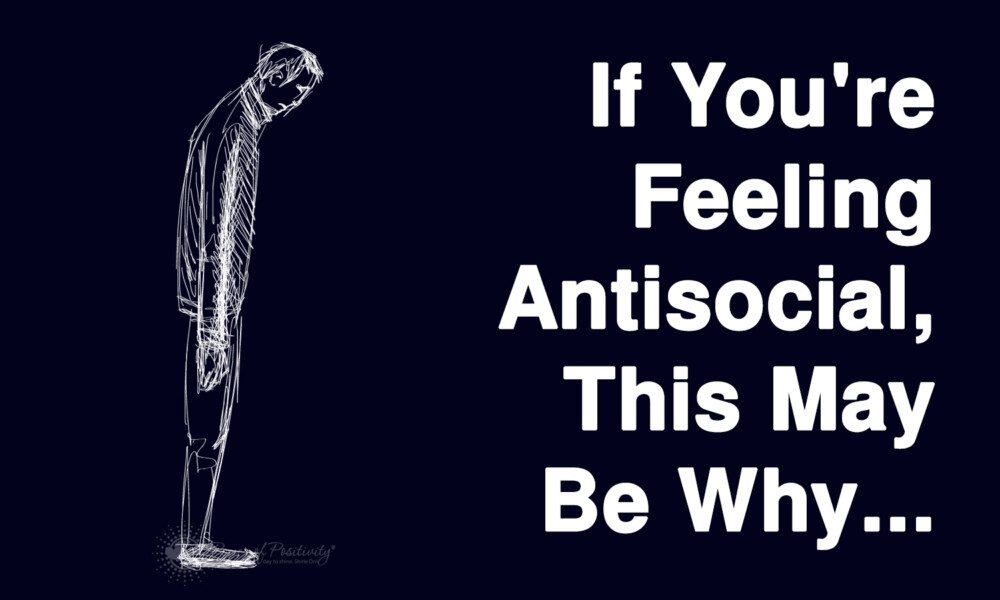 If You’re Feeling Antisocial, This May Be Why…