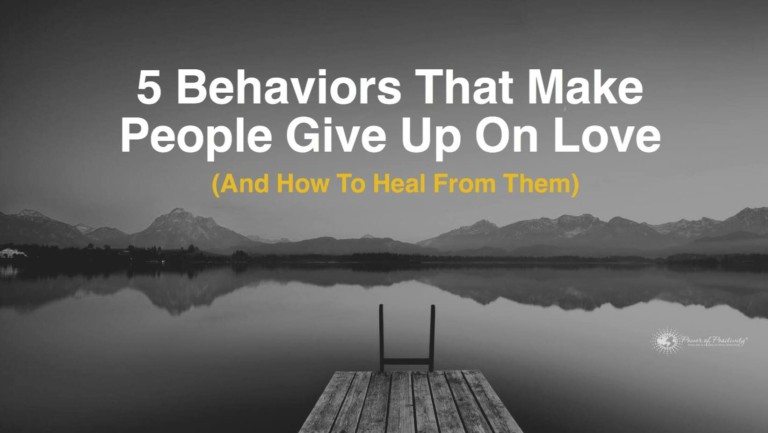 give up on love