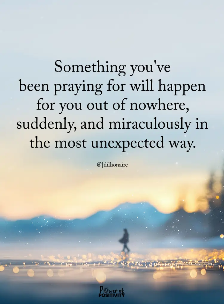 miracle praying most unexpected