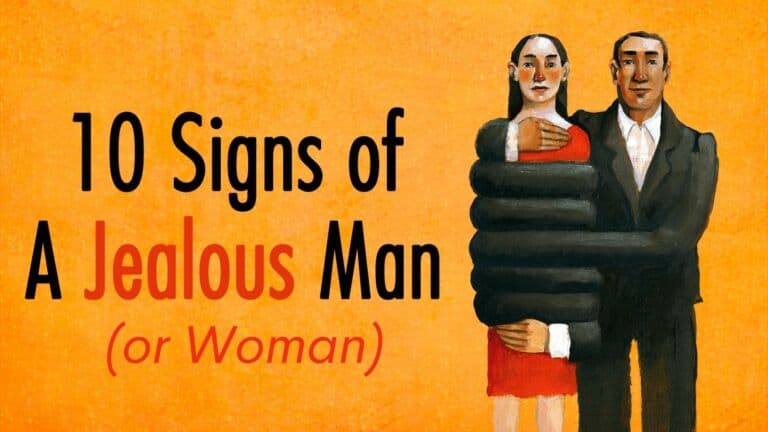 jealous man or woman partner