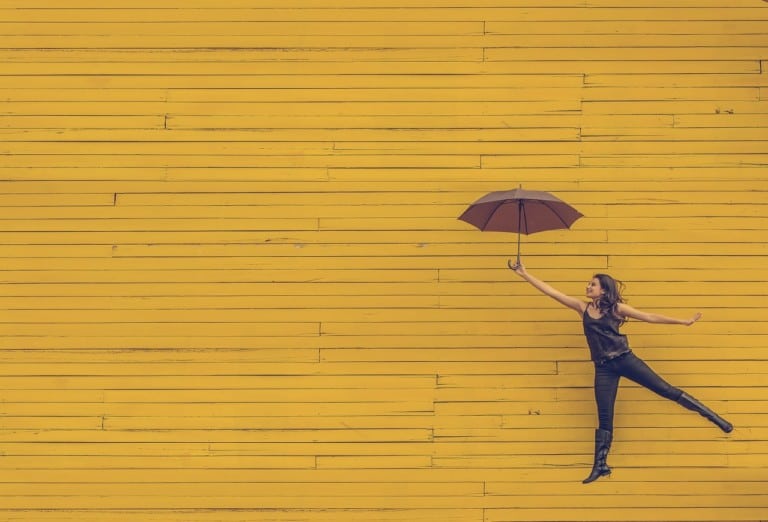 girl with umbrella