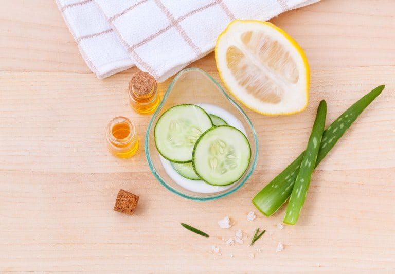 cucumber face mask