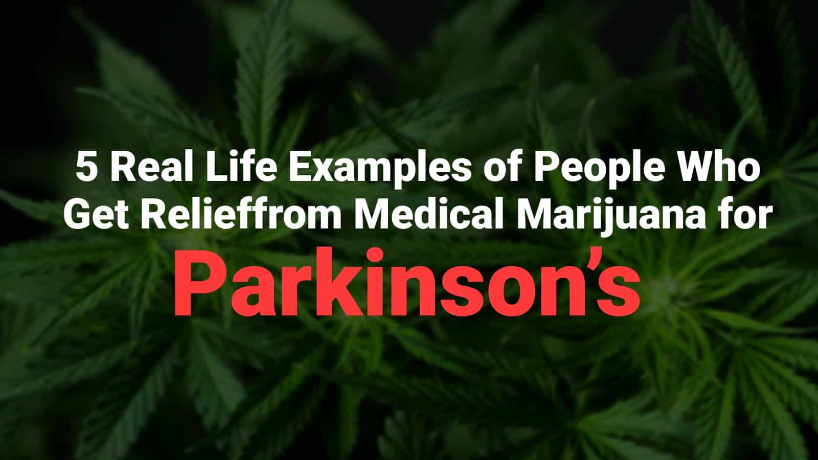 5 Real Life Examples of People Who Get Relief from Medical Marijuana for Parkinson’s