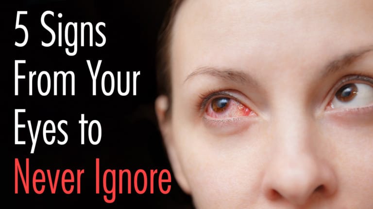 Signs from your eyes to never ignore