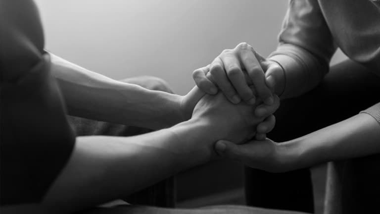holding hands