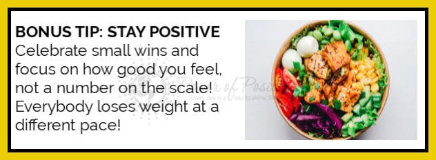 bonus tips stay positive lose weight