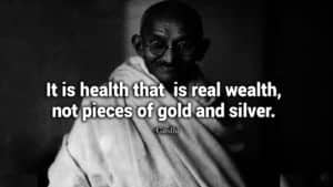 Gandhi be positive quote