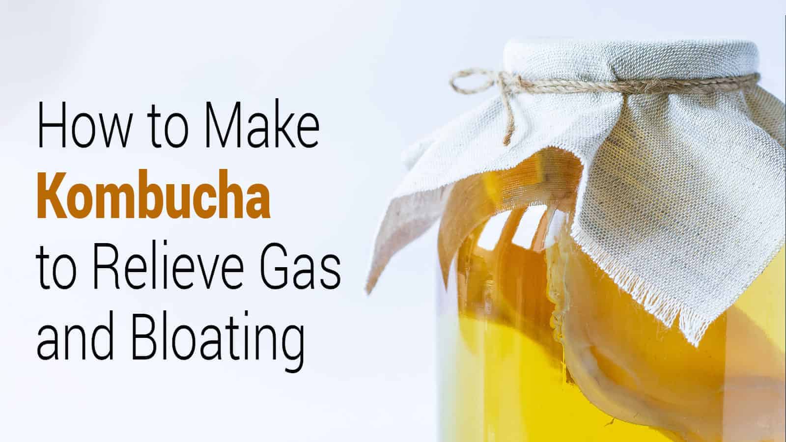 How to Make Kombucha to Relieve Gas and Bloating