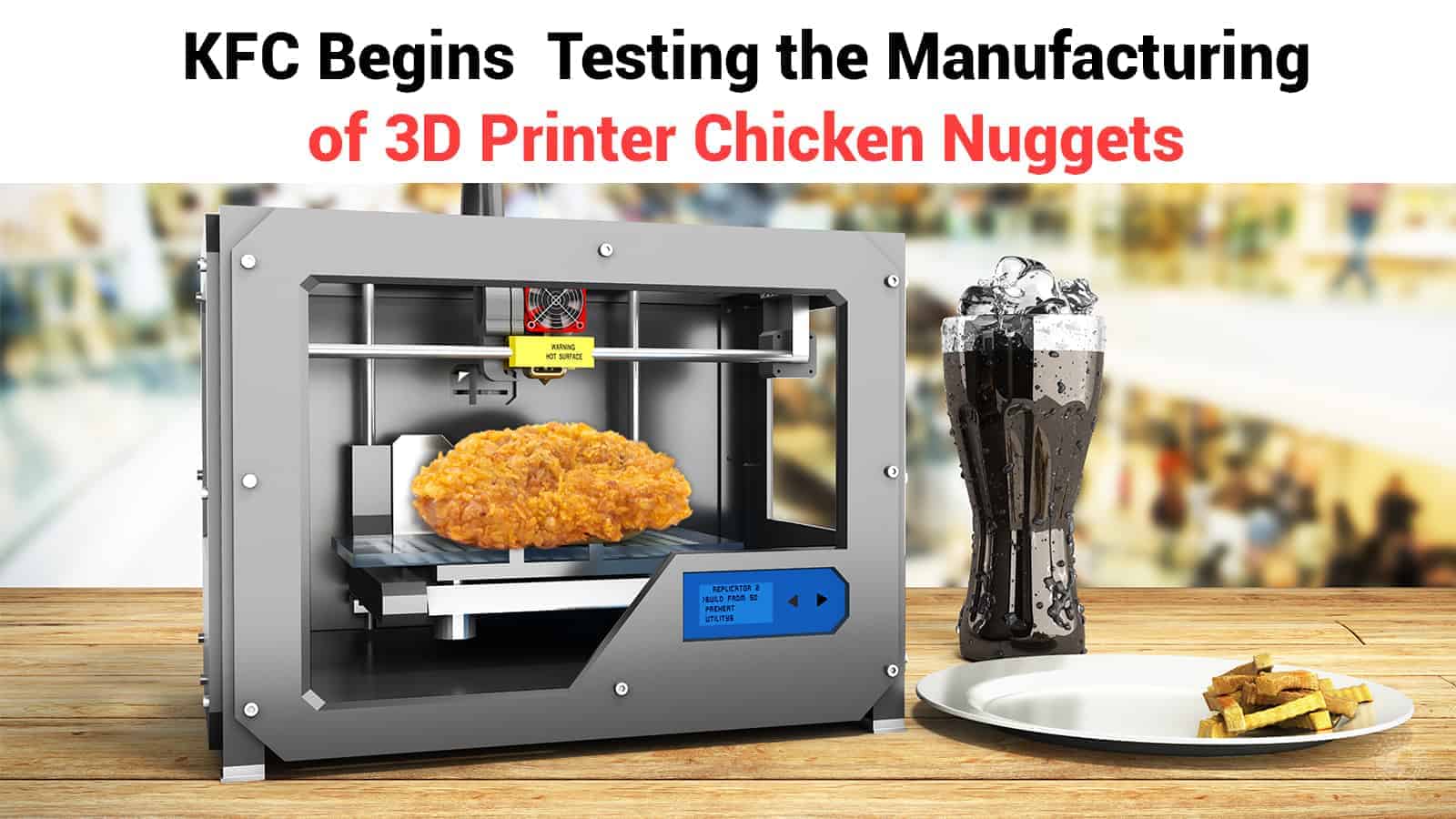  KFC Begins Testing the Manufacturing of 3D Printer Chicken Nuggets