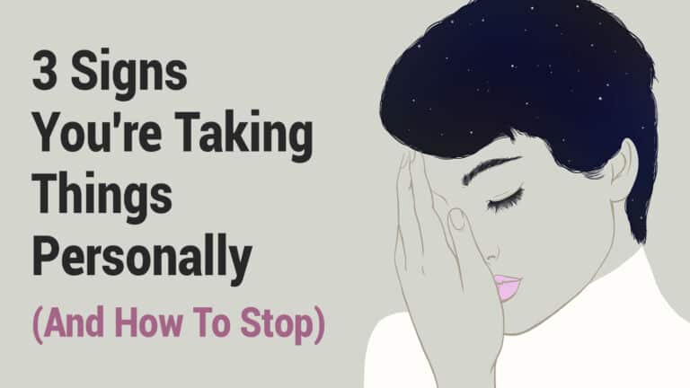 taking things personally