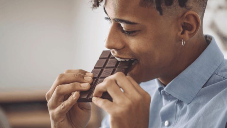 eat chocolate