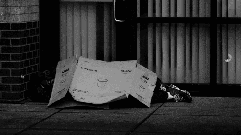 unsheltered people