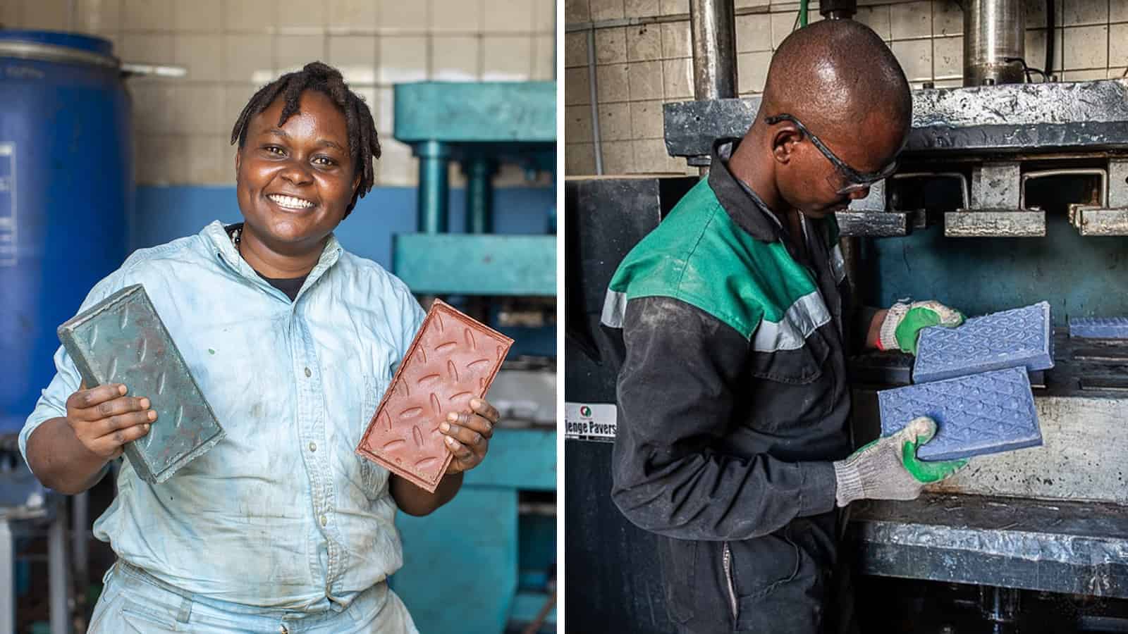 Innovative Kenyan Woman Turns Plastic Waste into Building Materials