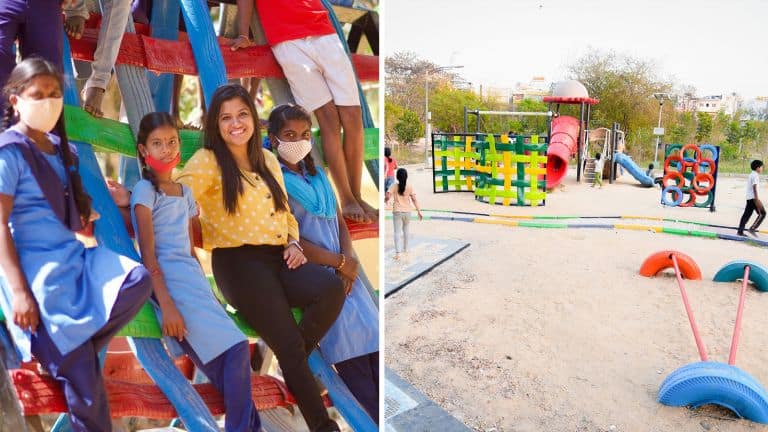 playgrounds from recycled tires