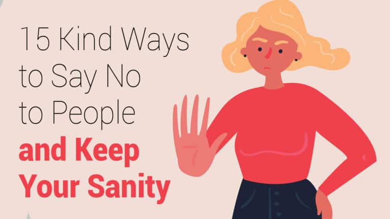 say no