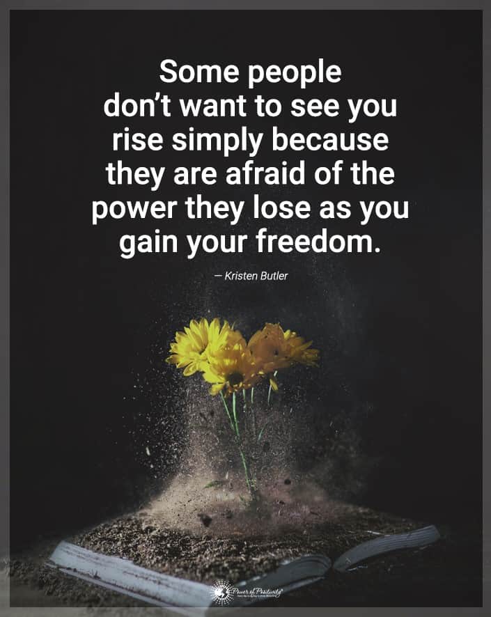 gain your freedom they lose power
