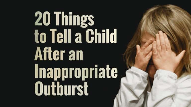 inappropriate outburst