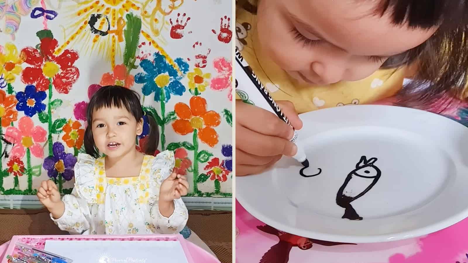 This Adorable 2-Year Old Is a Talented Aspiring Artist