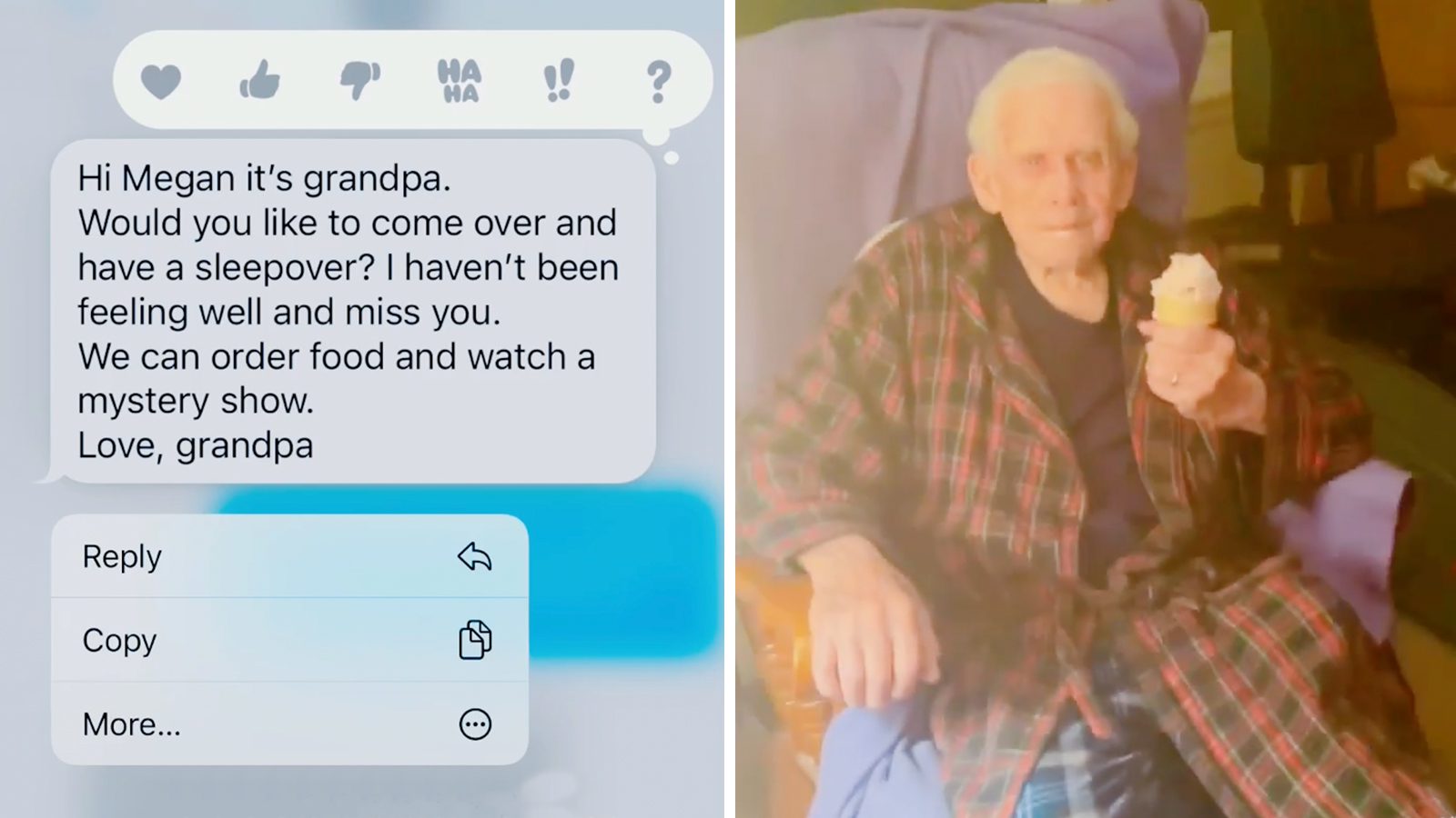 Woman Proves You’re Never Too Old for a Sleepover With Grandpa