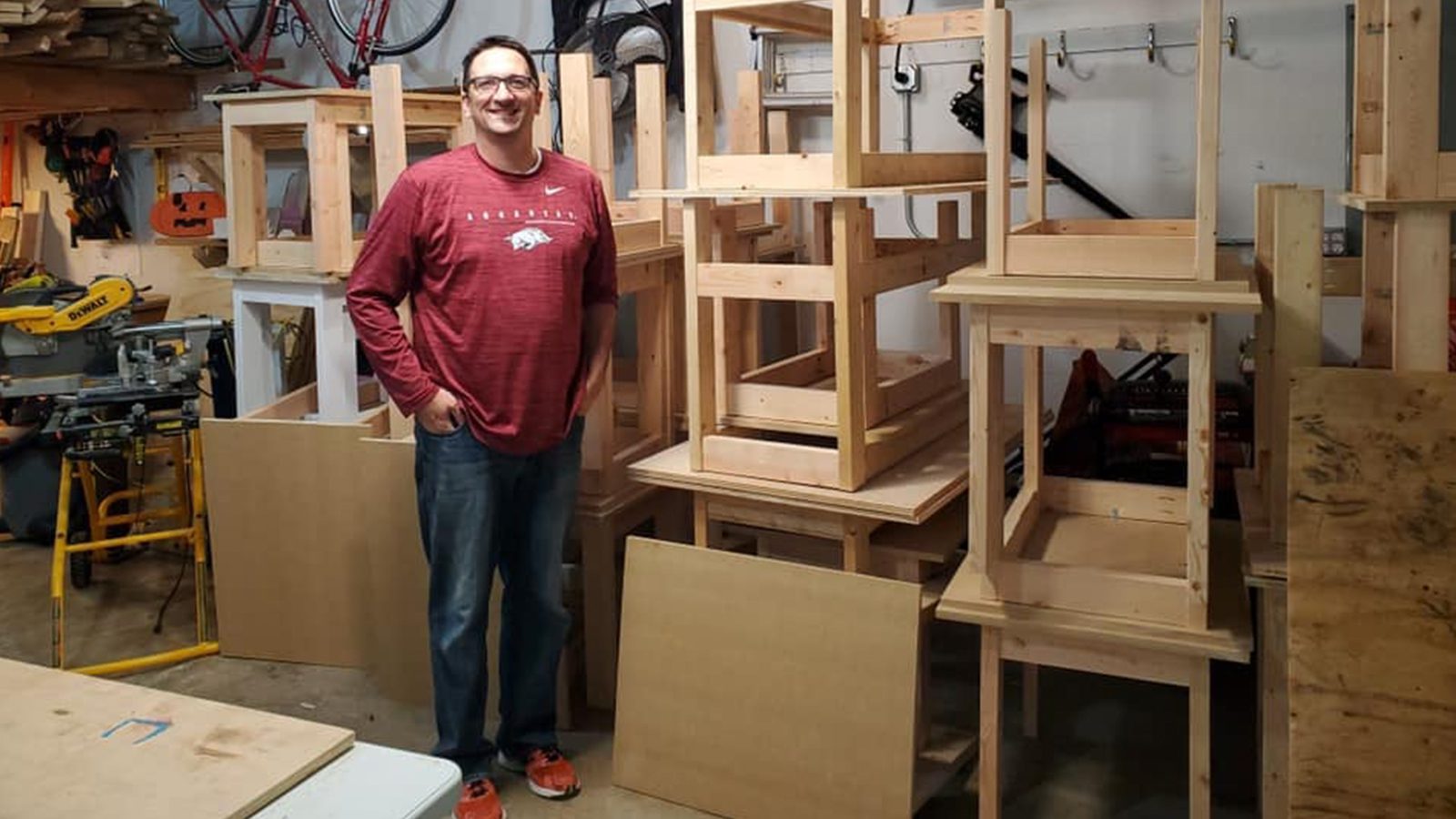 Iowa Teacher Built Thousands of Desks for Students During Virtual Learning 