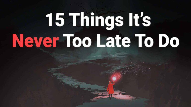 never too late