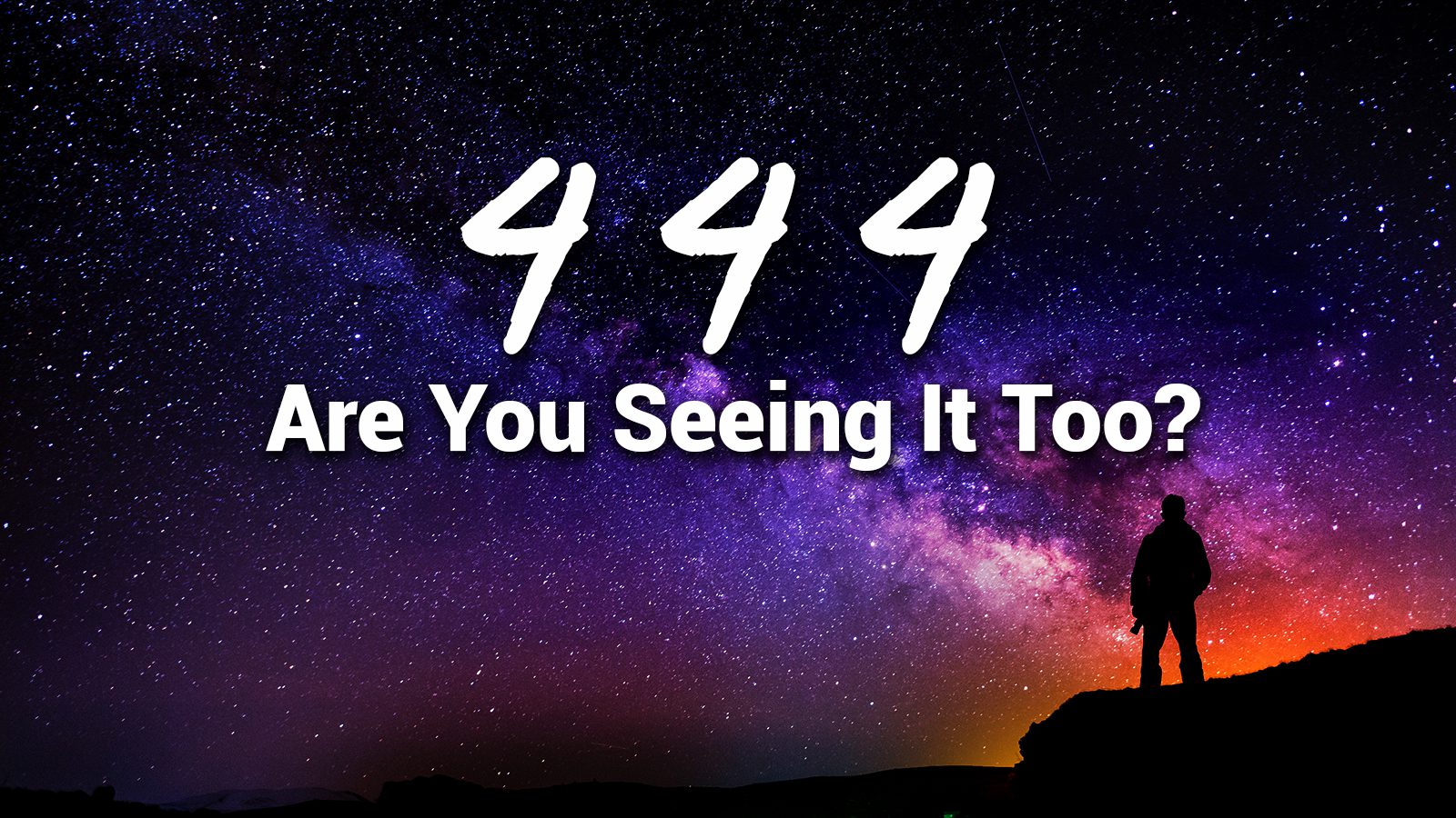 444: Are You Seeing It Too?