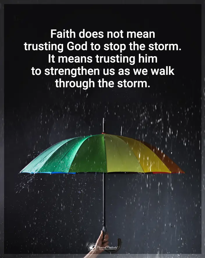 trust god to strengthen us