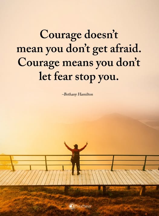 what courage means
