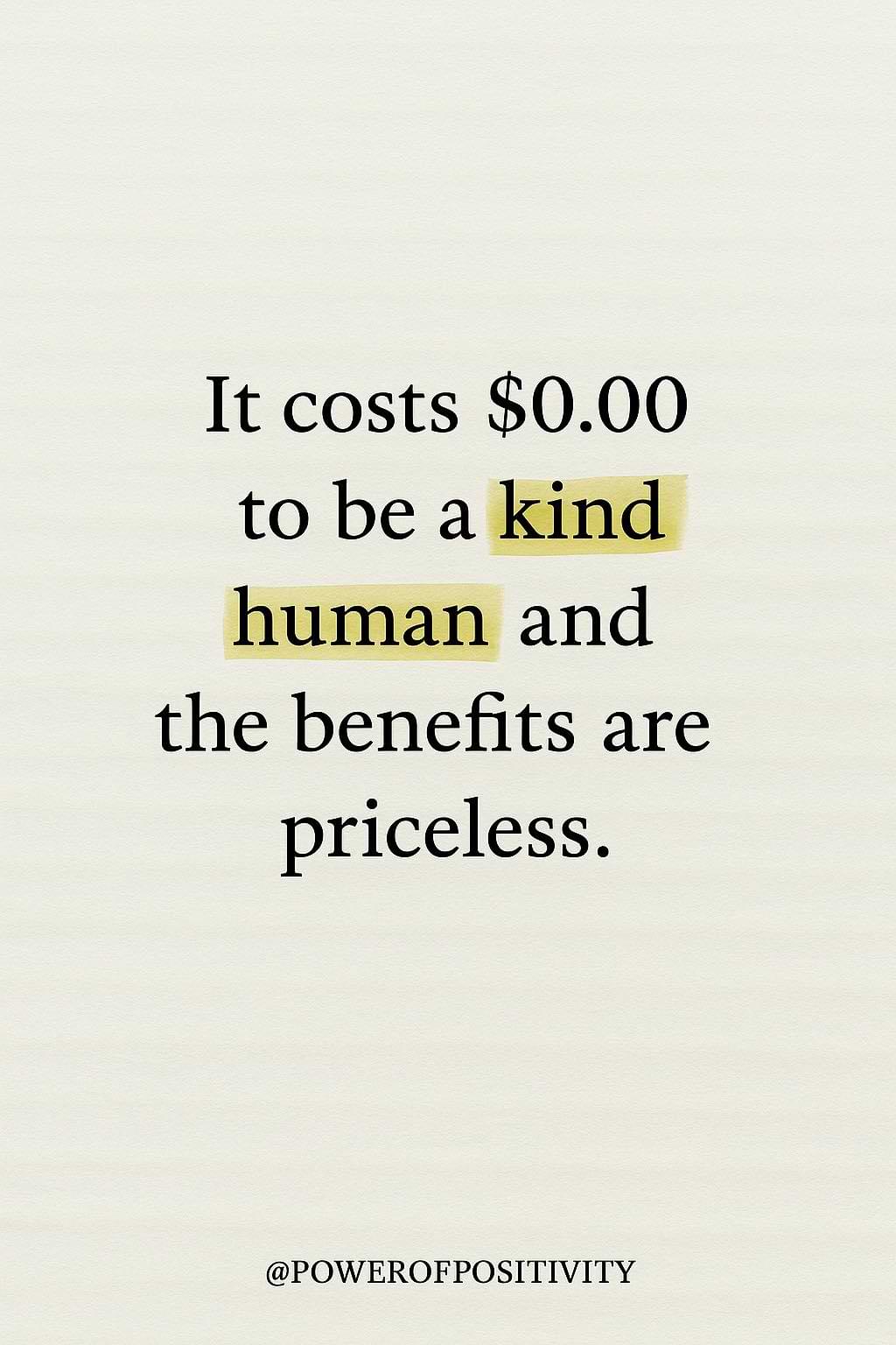 kind human
