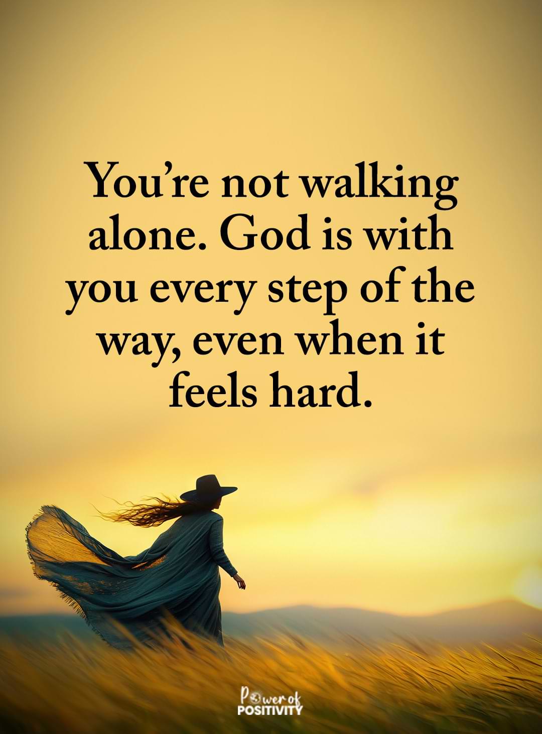 not walking alone