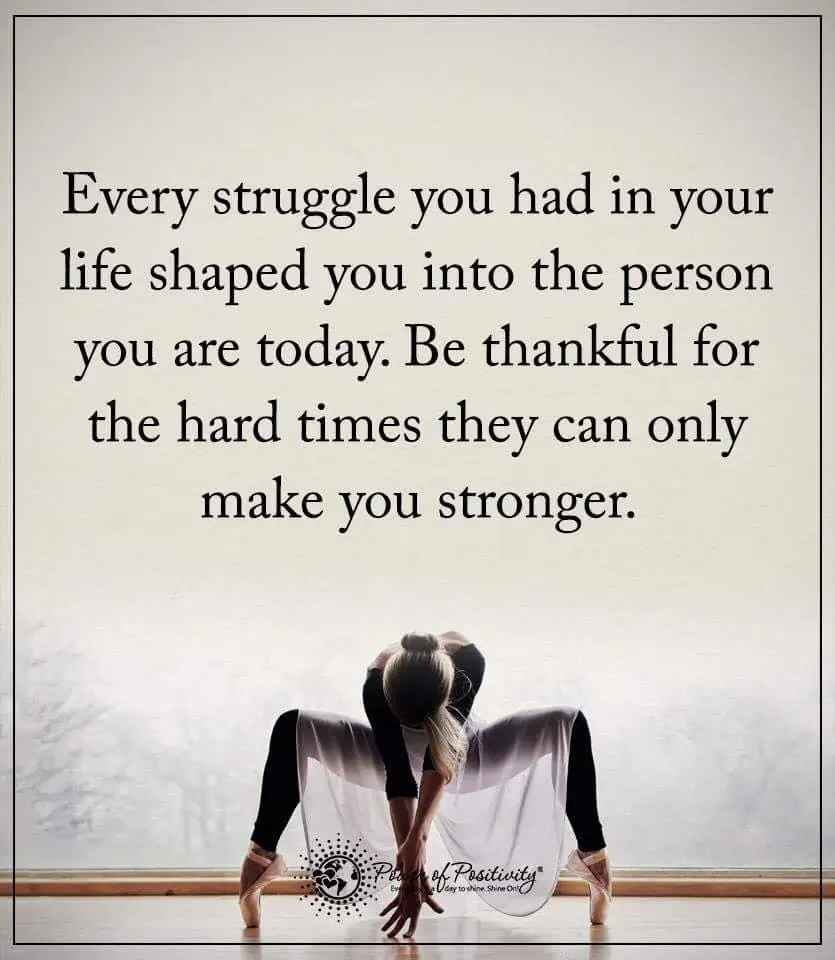 be thankful for the hard times