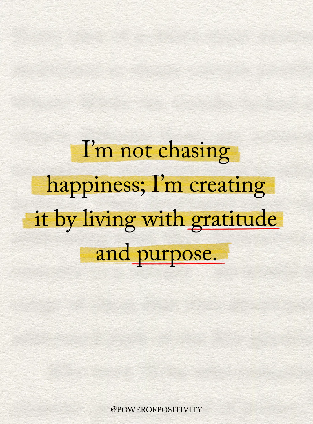 i am not chasing happiness