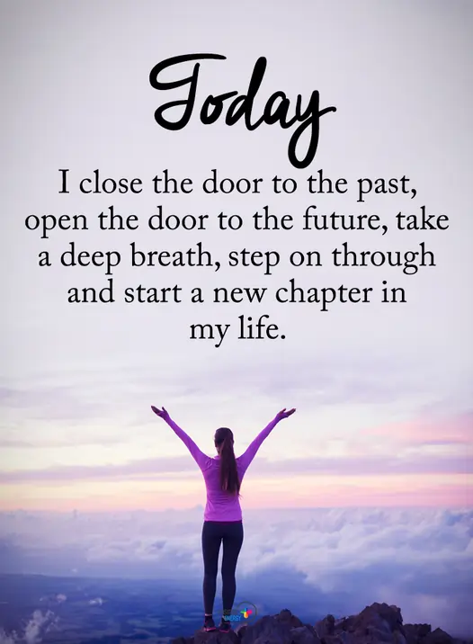 today i close the door to the past