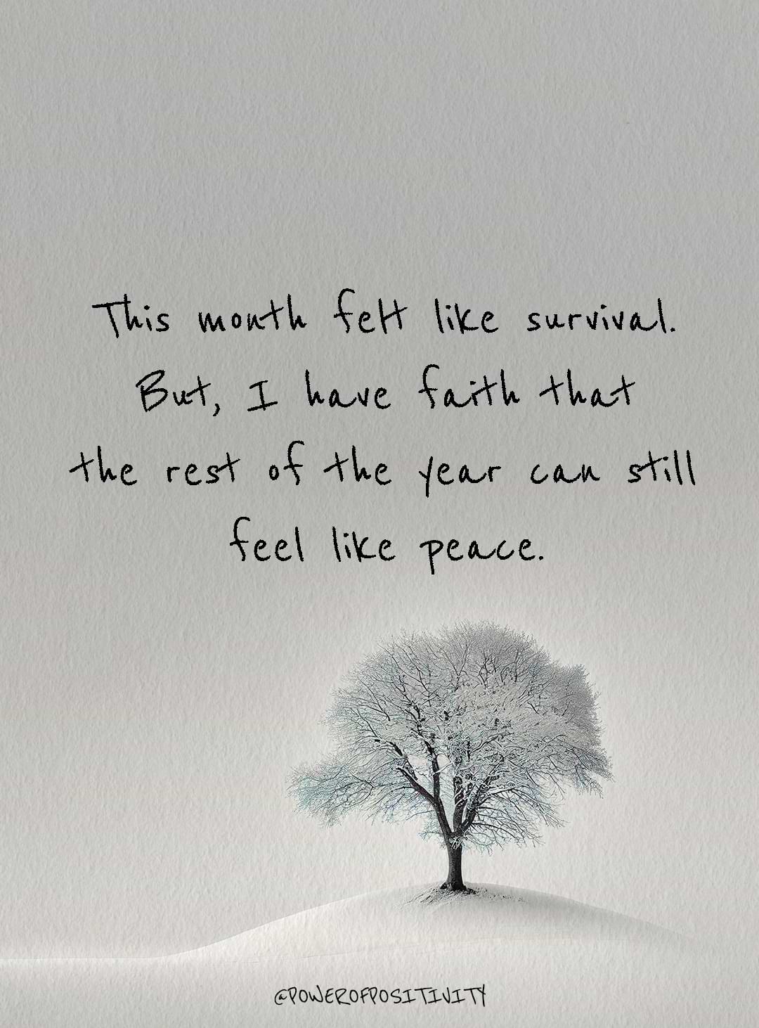 this month felt like survival 